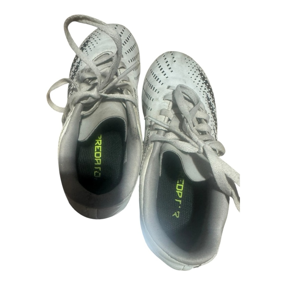 Adidas Predator Youth Soccer FG Cleats - White & Black - Picture 8 of 11
